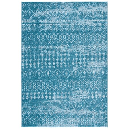 Safavieh 8 x 10 ft. Tulum Power Loomed Rectangle Area Rug Turquoise & Blue TUL240M-8